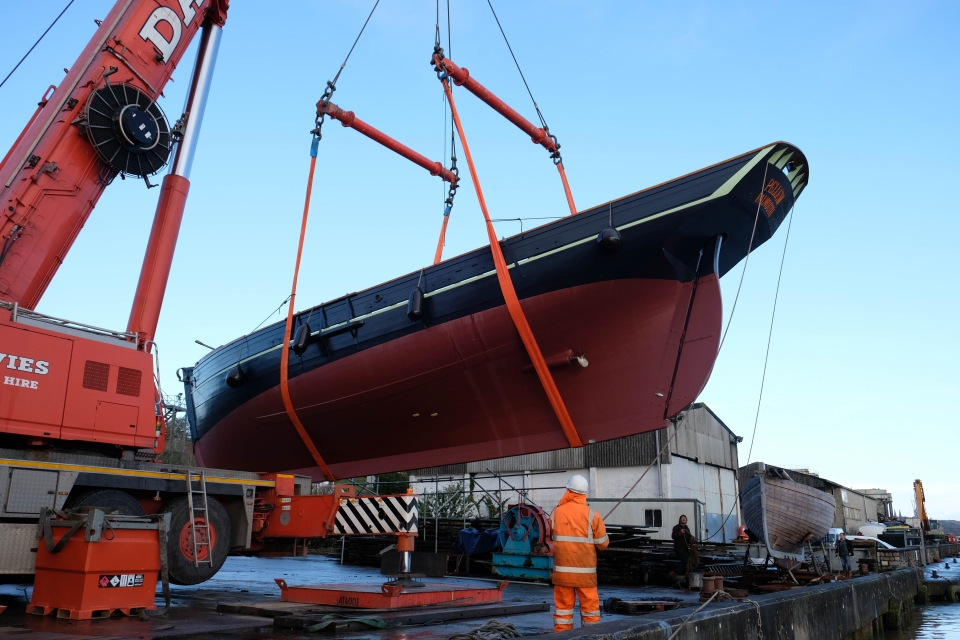 Cornish Cutter Launched into Waters at Newham